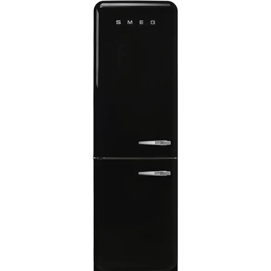 Retro-Style Refrigerator (12 cu ft, Left Hinge) - Black