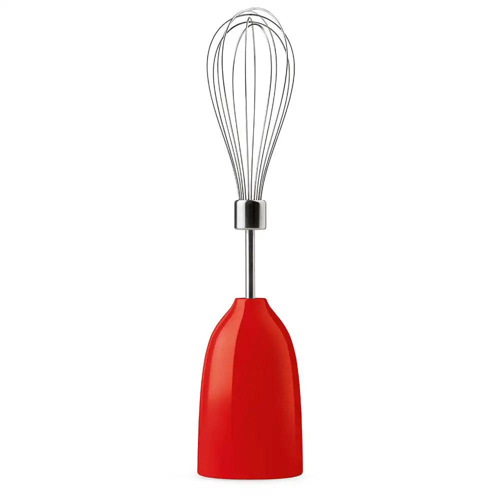 Retro-Style Hand Blender with Accessory Set - Red