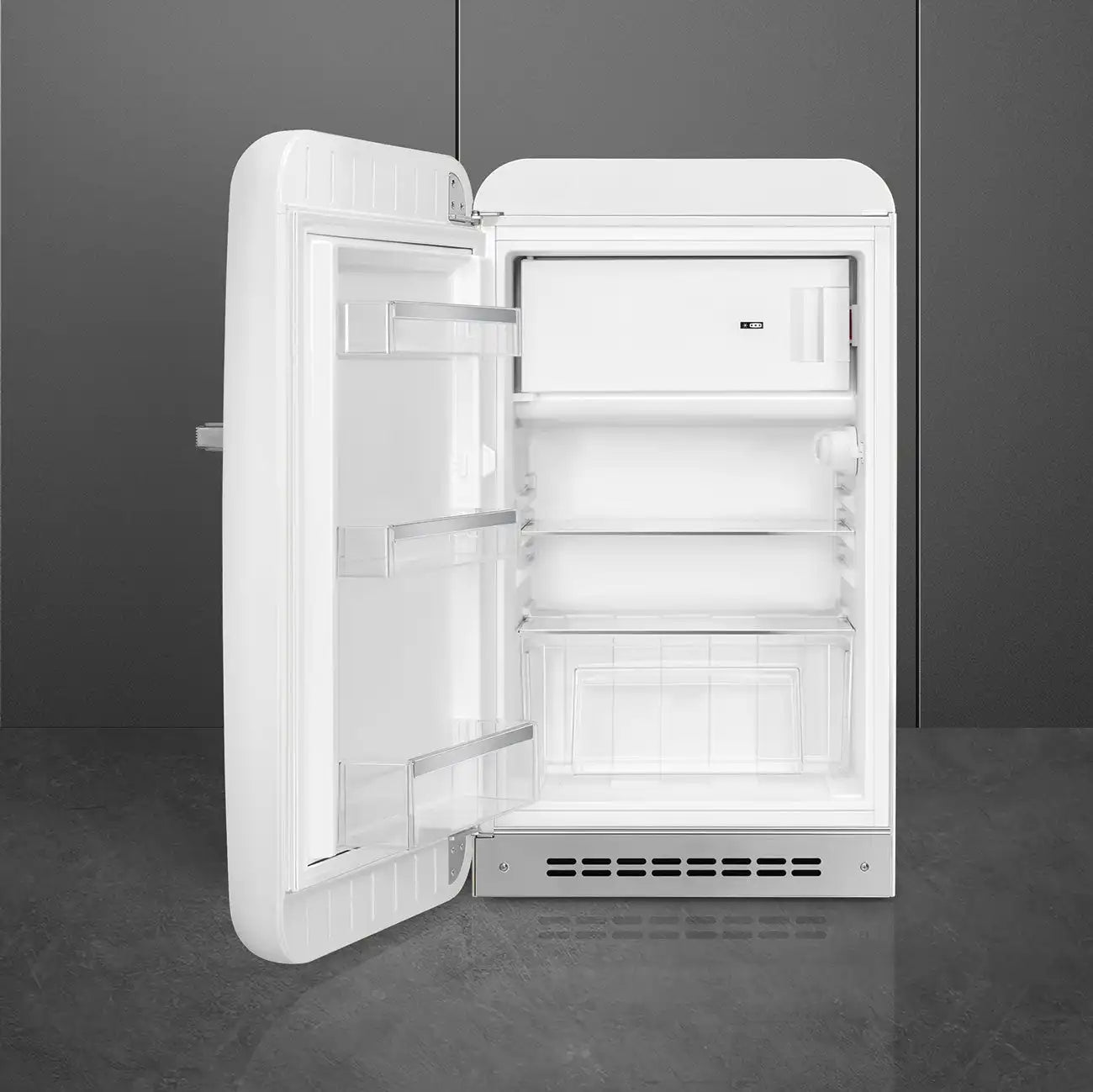 Retro-Style Refrigerator (4.3 cu ft, Left Hinge) - White