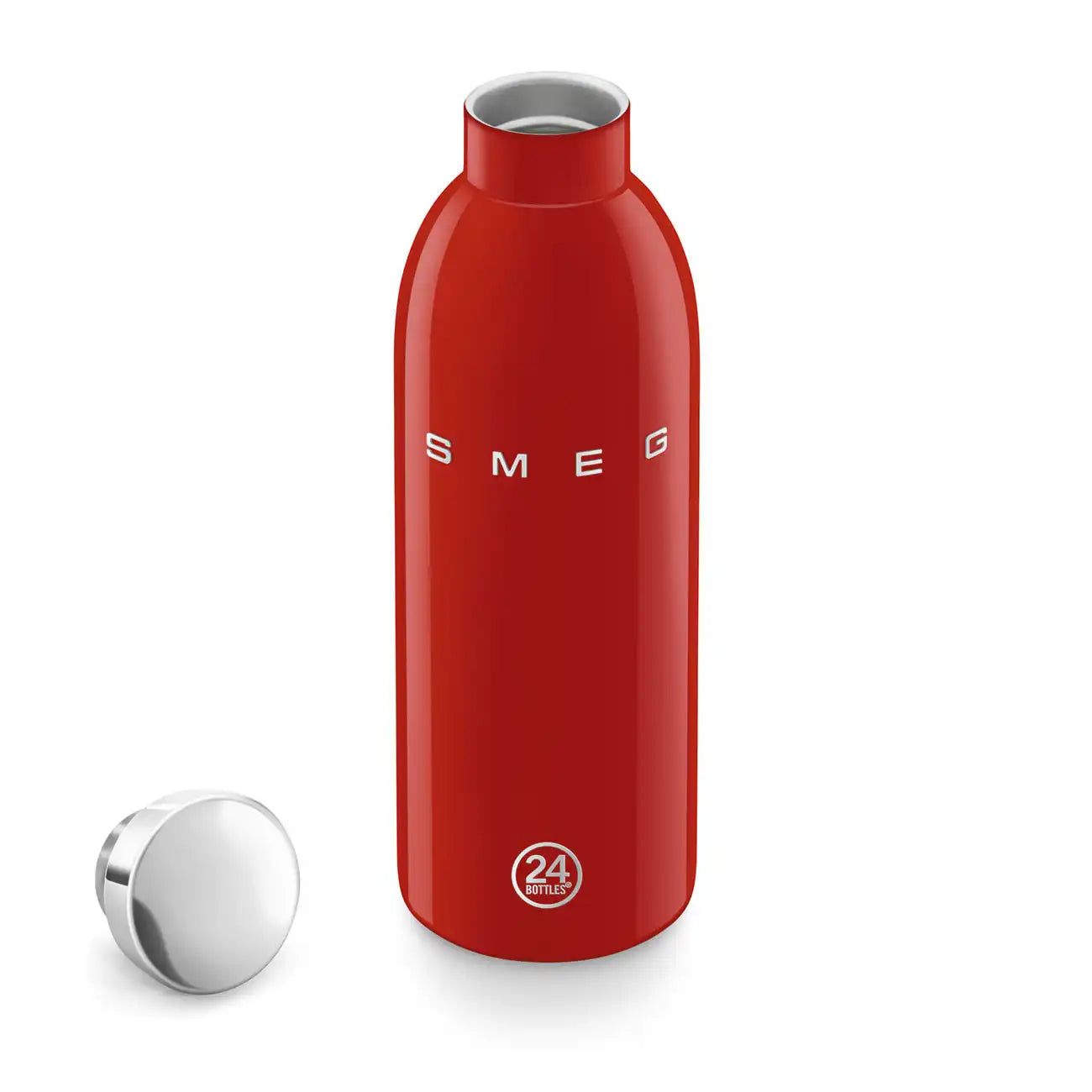 SMEG x 24Bottles® Insulated Stainless Steel Bottle (17 oz) - Red