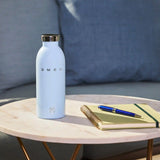 SMEG x 24Bottles® Insulated Stainless Steel Bottle (17 oz) - Pastel Blue