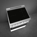 30-Inch Professional Induction Range - Matte White