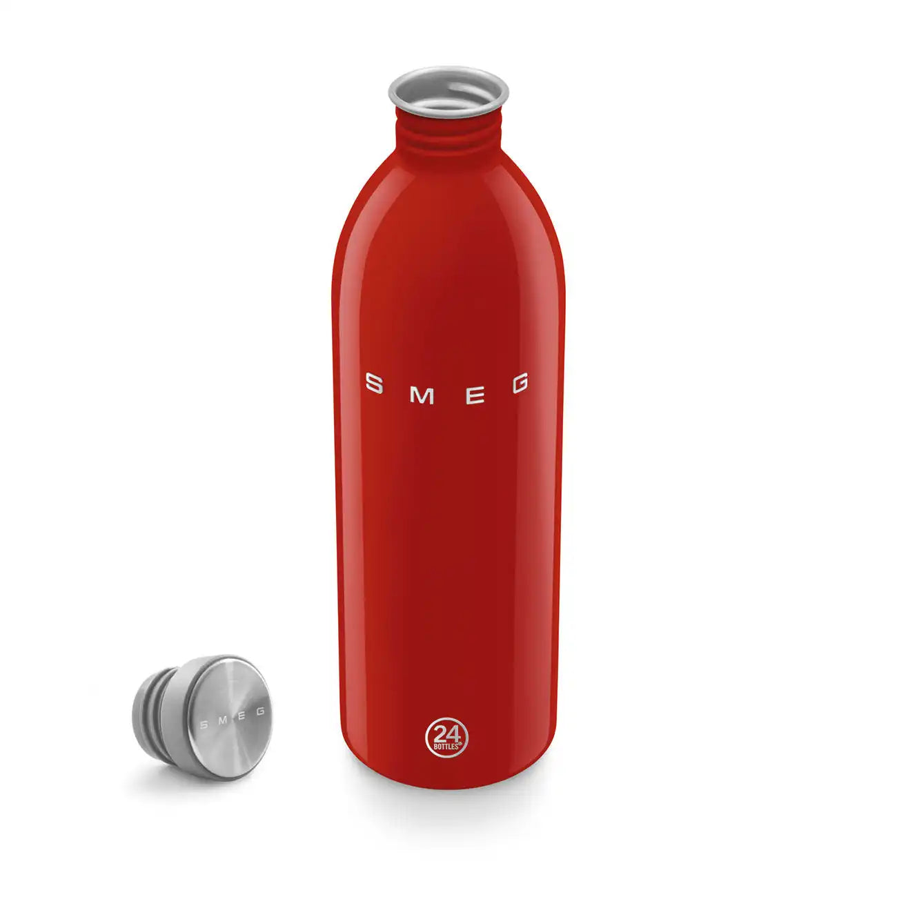 SMEG x 24Bottles® Stainless Steel Bottle (34 oz) - Red