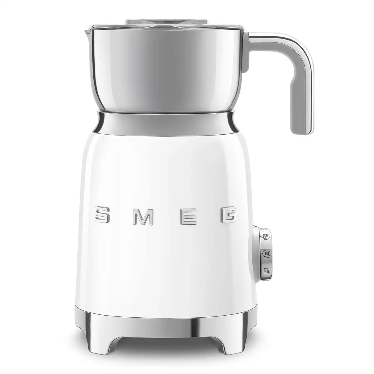 Retro-Style Milk Frother (20 oz) - White