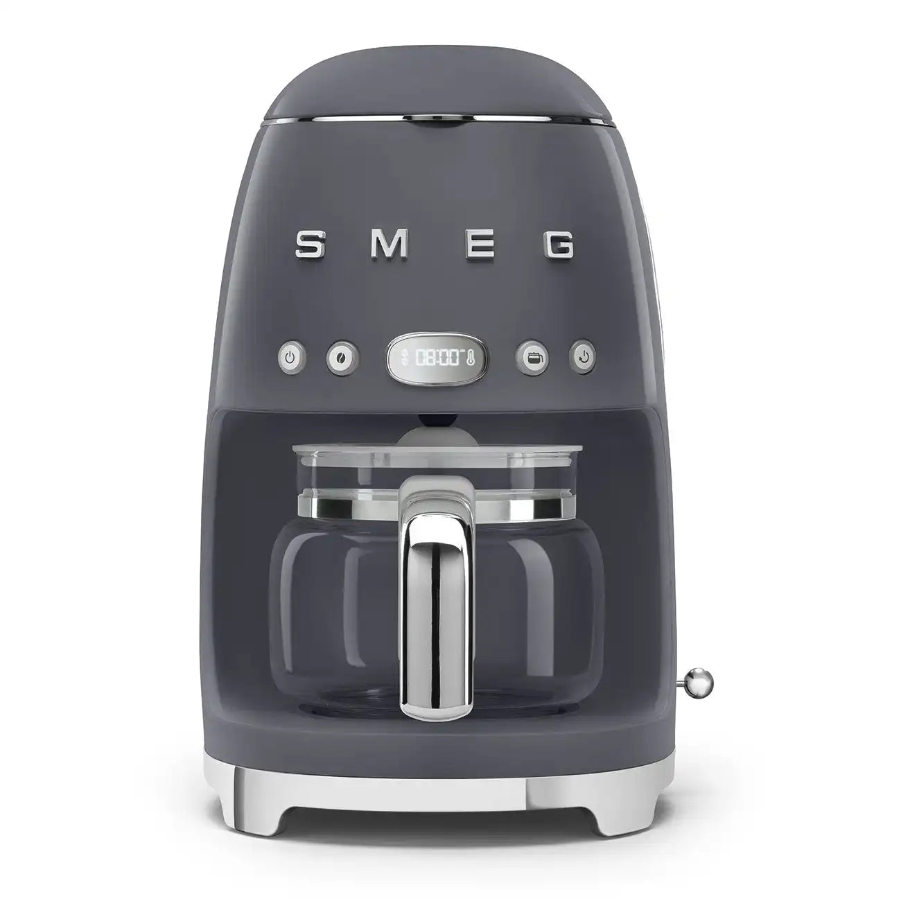 Retro-Style Drip Coffee Machine (10 Cups) - Slate Gray