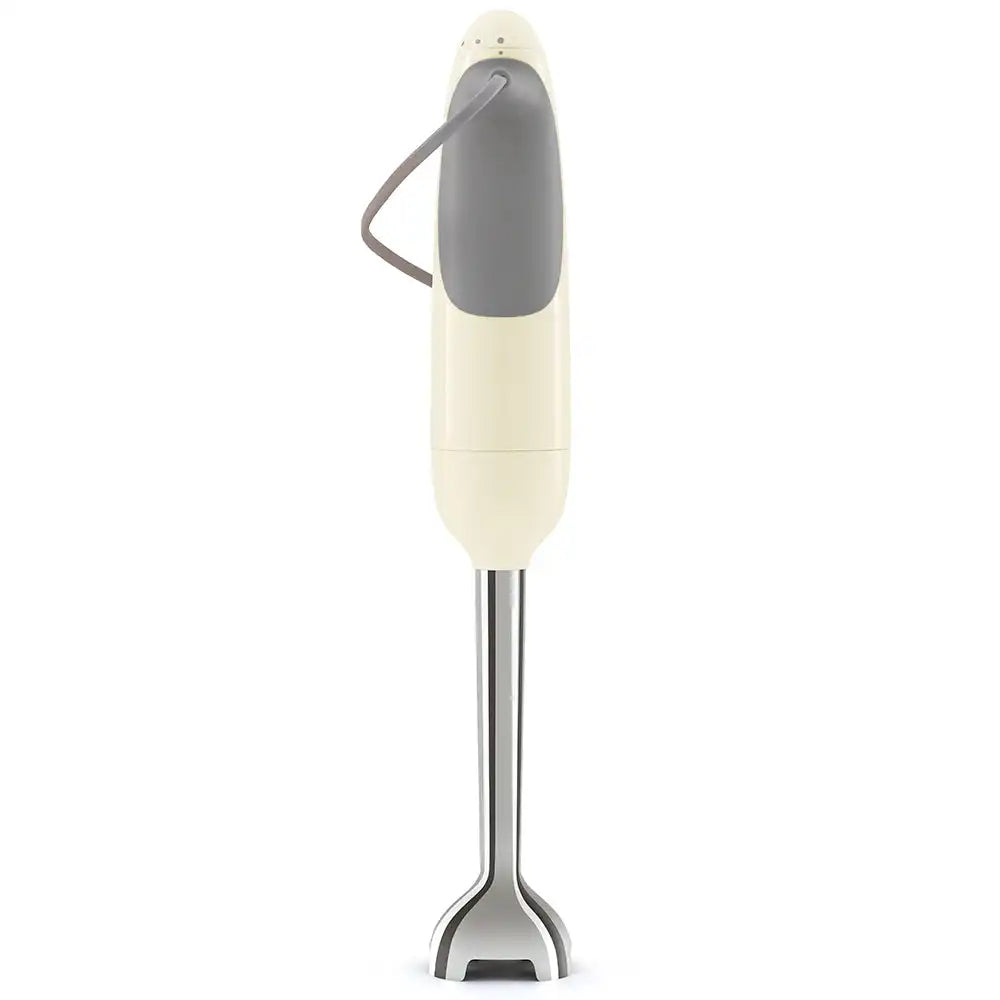 Retro-Style Hand Blender with Accessory Set - Cream