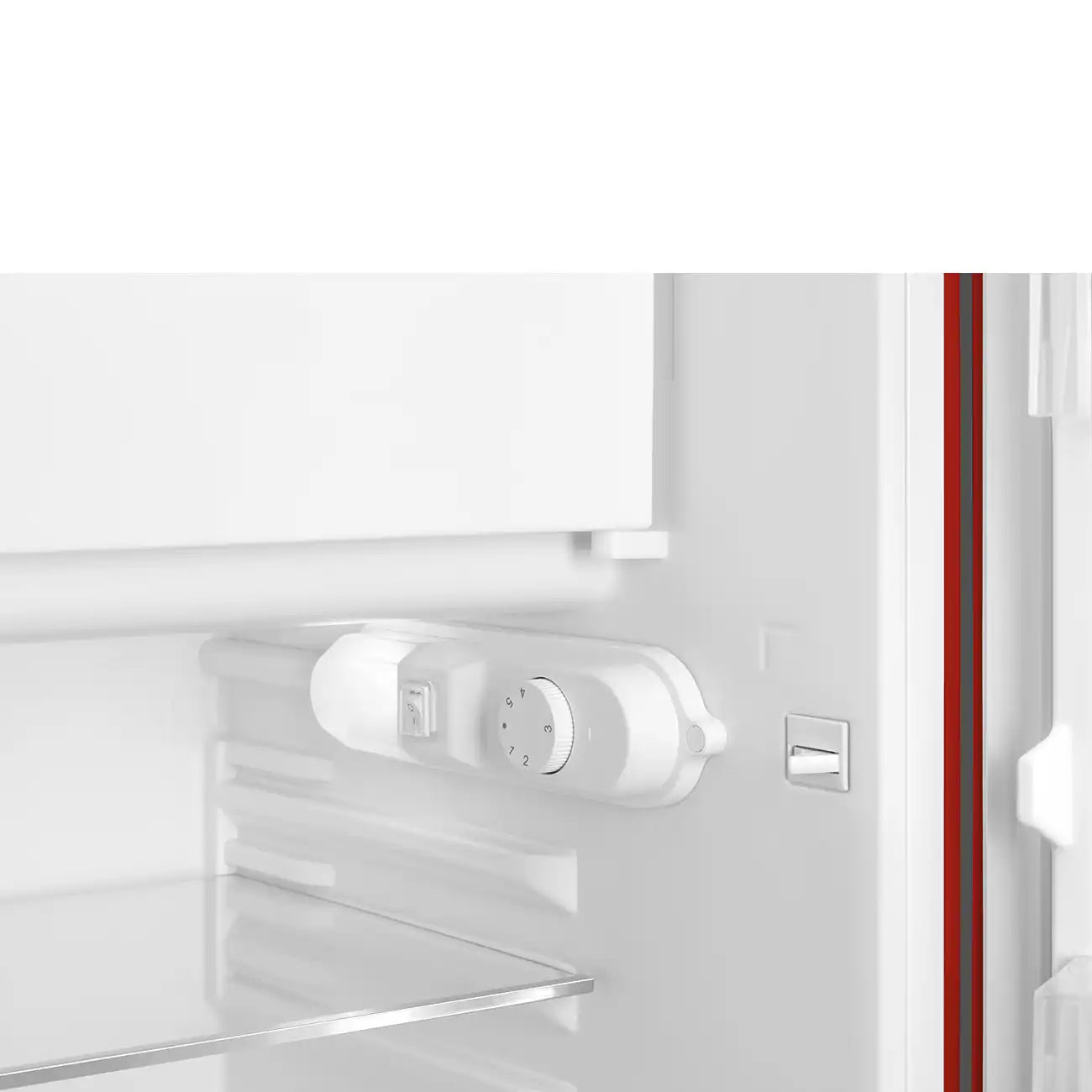 Retro-Style Refrigerator (4.3 cu ft, Right Hinge) - Red