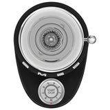 Multipurpose Conical Burr Coffee Grinder – Retro-Style Black