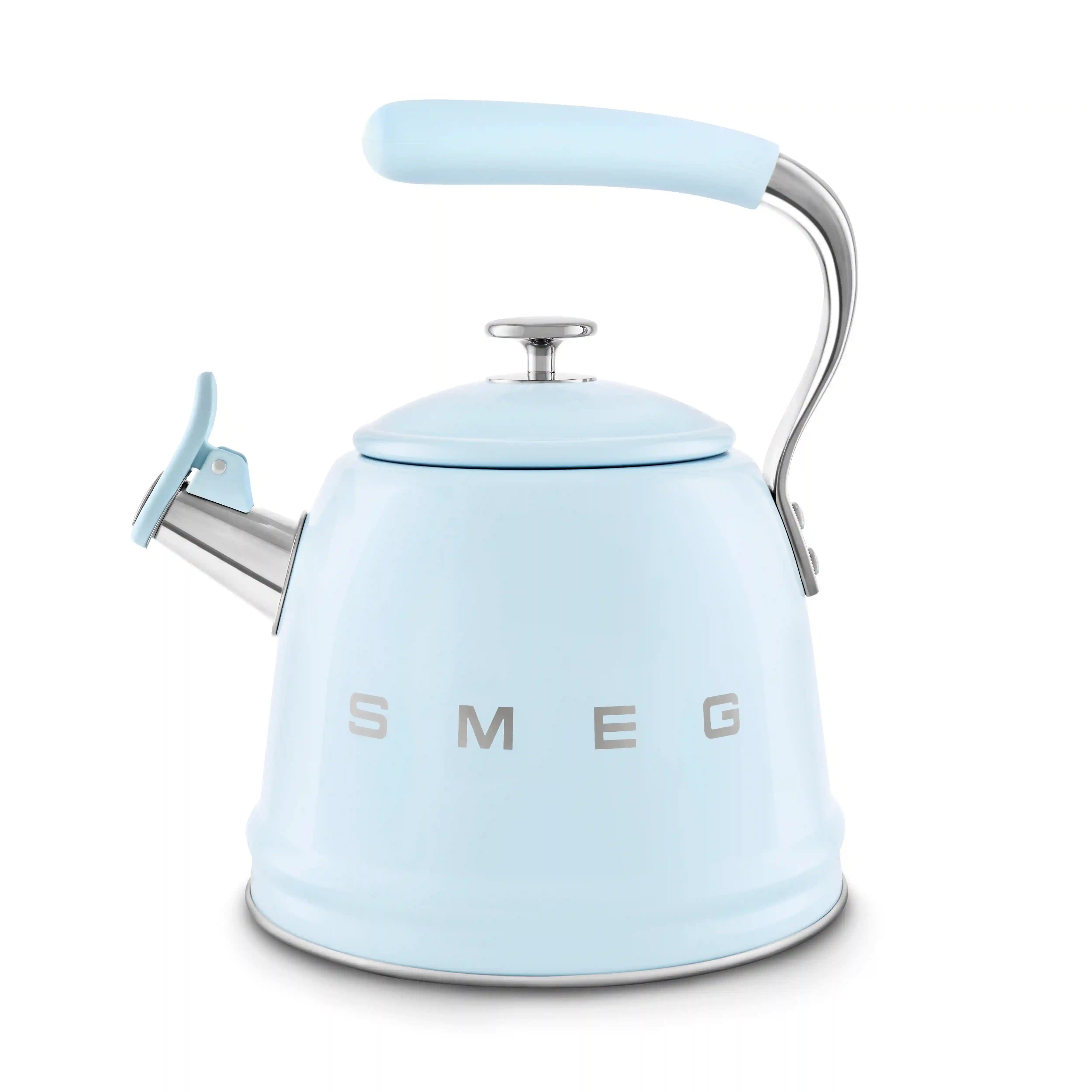 Whistling Kettle (10 Cup) - Retro-Style Pastel Blue