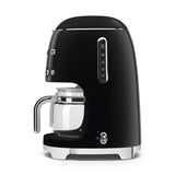 Retro-Style Drip Coffee Machine (10 Cups) - Black