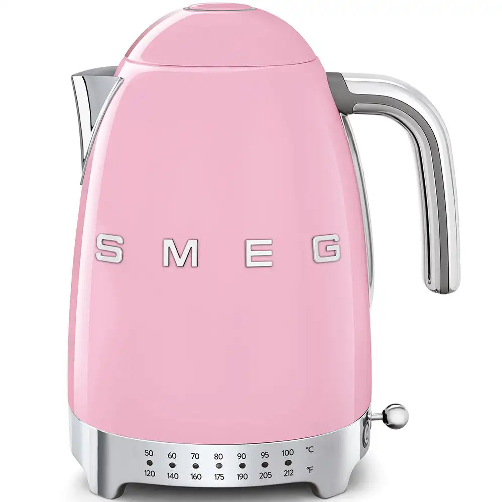 Retro-Style Electric Kettle (7 Cups) - Pink
