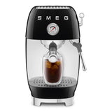 Manual Espresso & Cold Brew Coffee Machine – Retro-Style Black