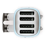 4-Slice Toaster - Retro-Style Pastel Blue