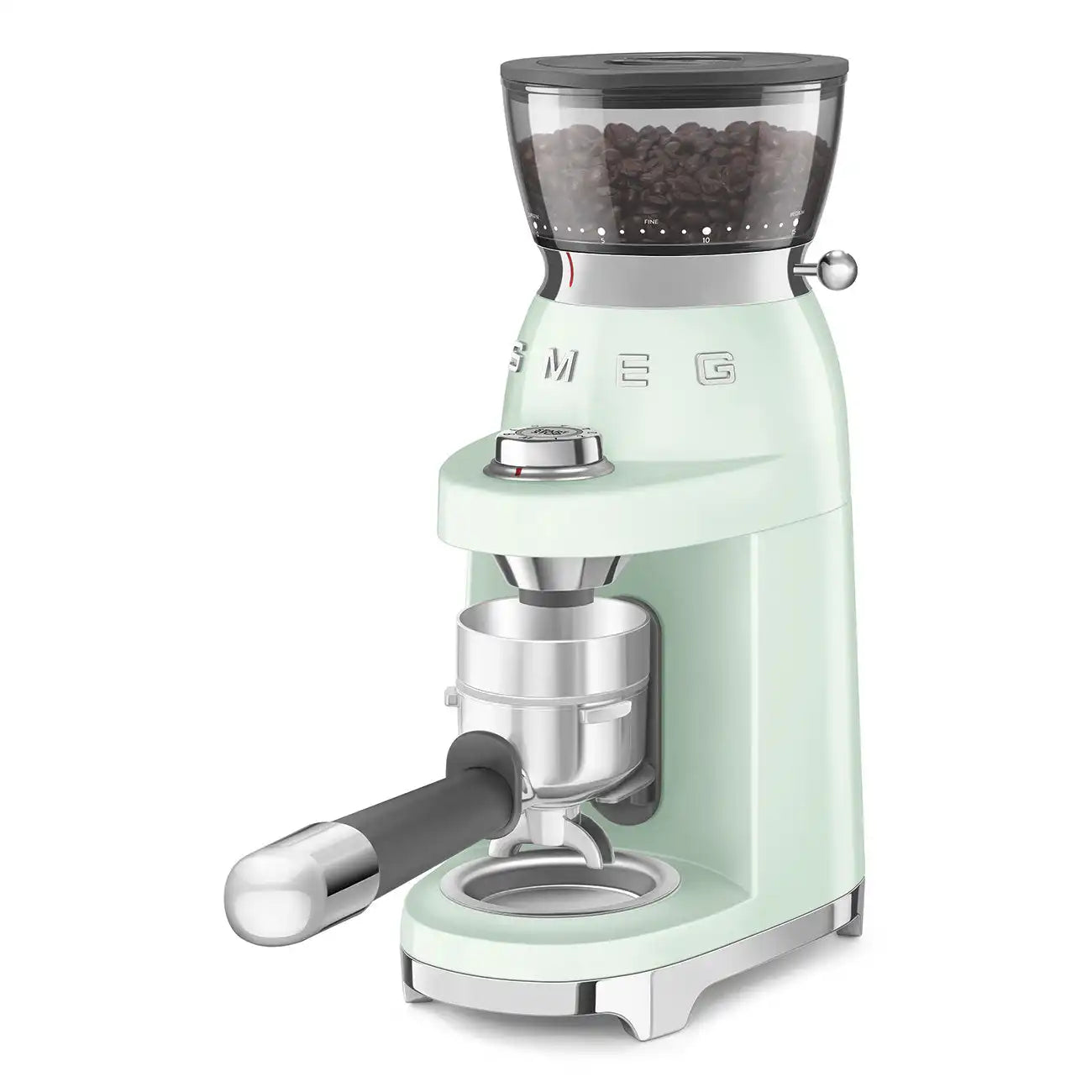 Multipurpose Conical Burr Coffee Grinder – Retro-Style Pastel Green