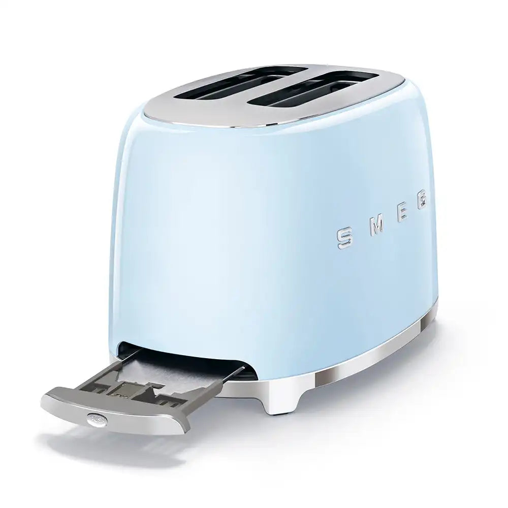 2-Slice Toaster - Retro-Style Pastel Blue