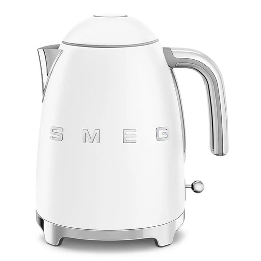 Retro-Style Electric Kettle (7 Cups) – White Matte