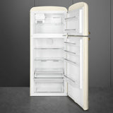 Retro-Style Refrigerator (19.3 cu ft, Right Hinge) - Cream (Bronze Handle)