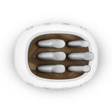 Retro-Style 6-Piece Knife Block Set - White