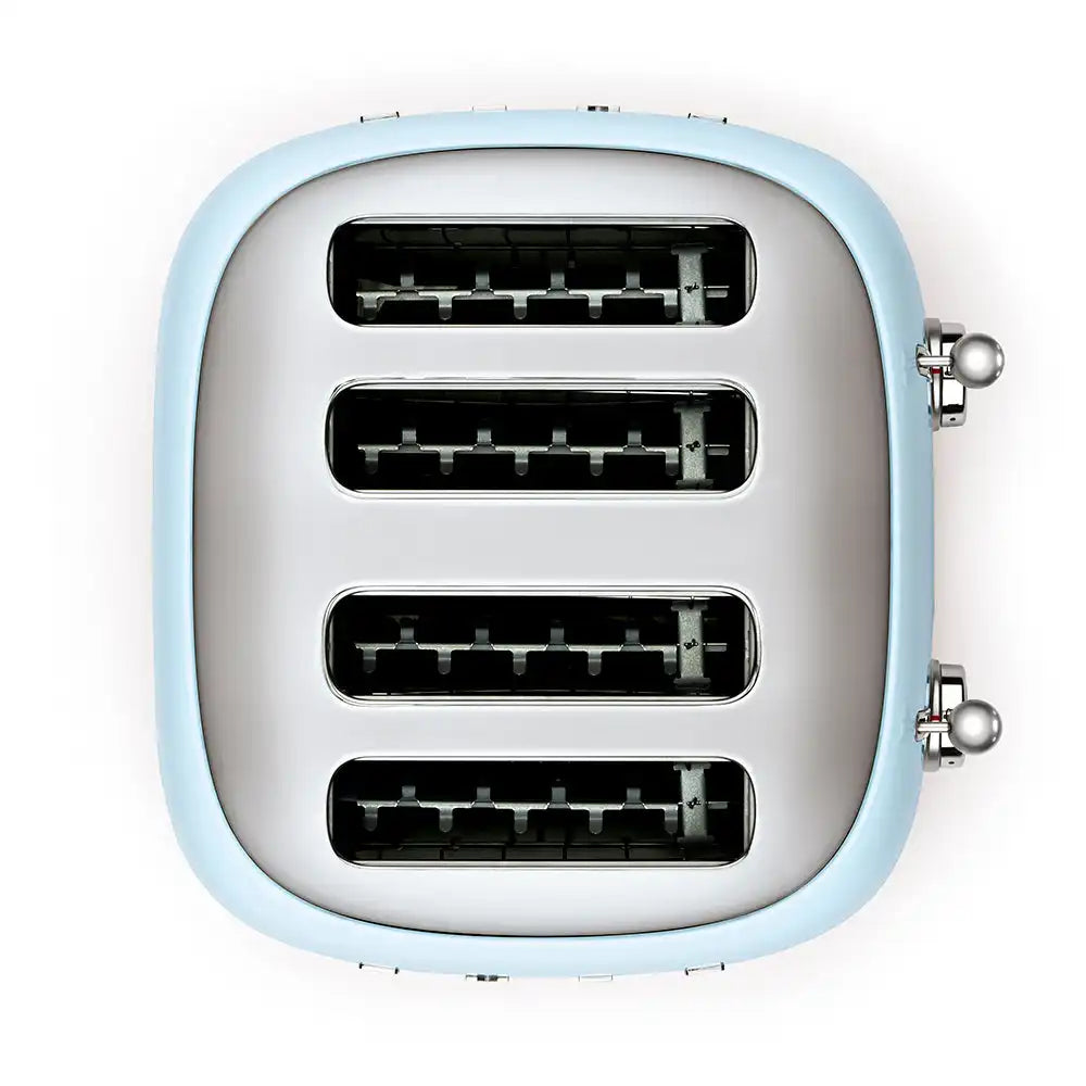 4-Slice Toaster - Retro-Style Pastel Blue