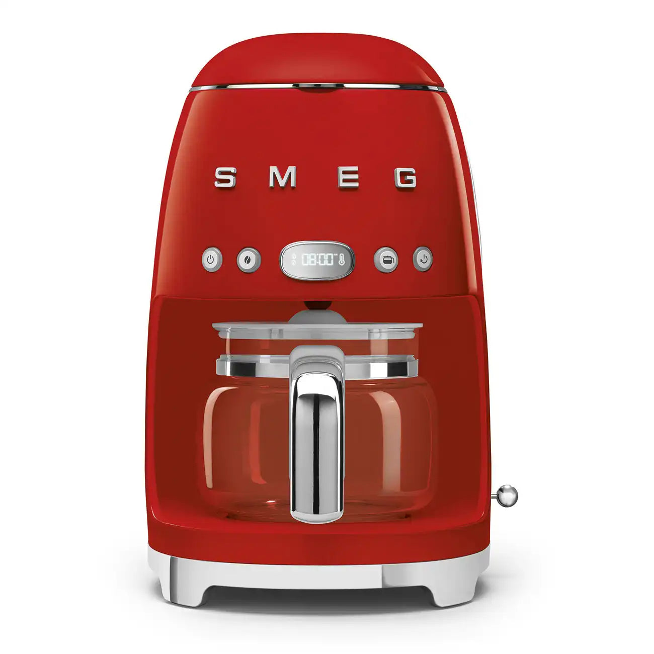 Retro-Style Drip Coffee Machine (10 Cups) - Red