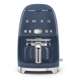 Retro-Style Drip Coffee Machine (10 Cups) - Navy Blue