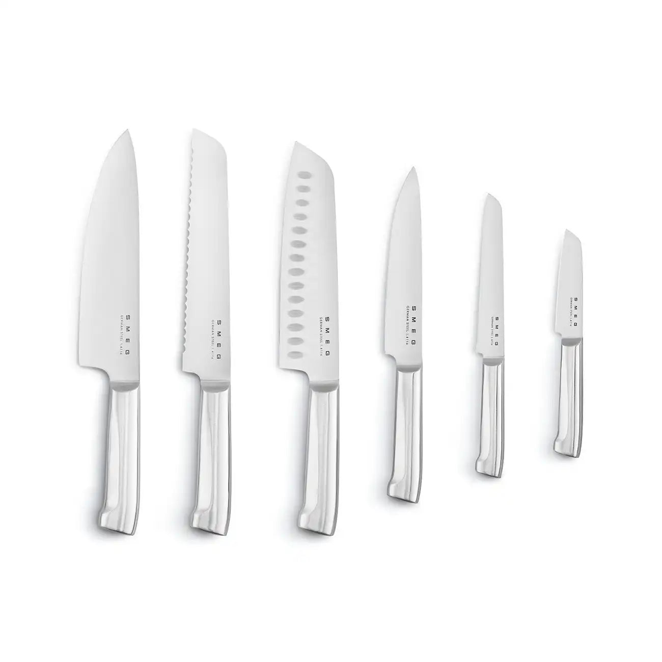 Knife Block Set - Retro-Style Black