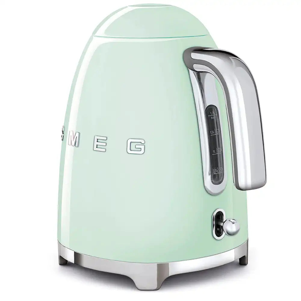 Retro-Style Electric Kettle (7 Cups) - Pastel Green