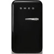 Retro-Style Refrigerator (1.2 cu ft, Left Hinge) - Black