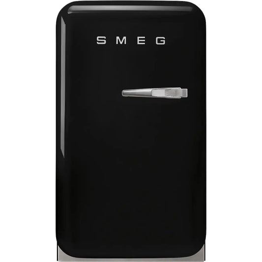 Retro-Style Refrigerator (1.2 cu ft, Left Hinge) - Black