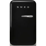 Retro-Style Refrigerator (1.2 cu ft, Left Hinge) - Black