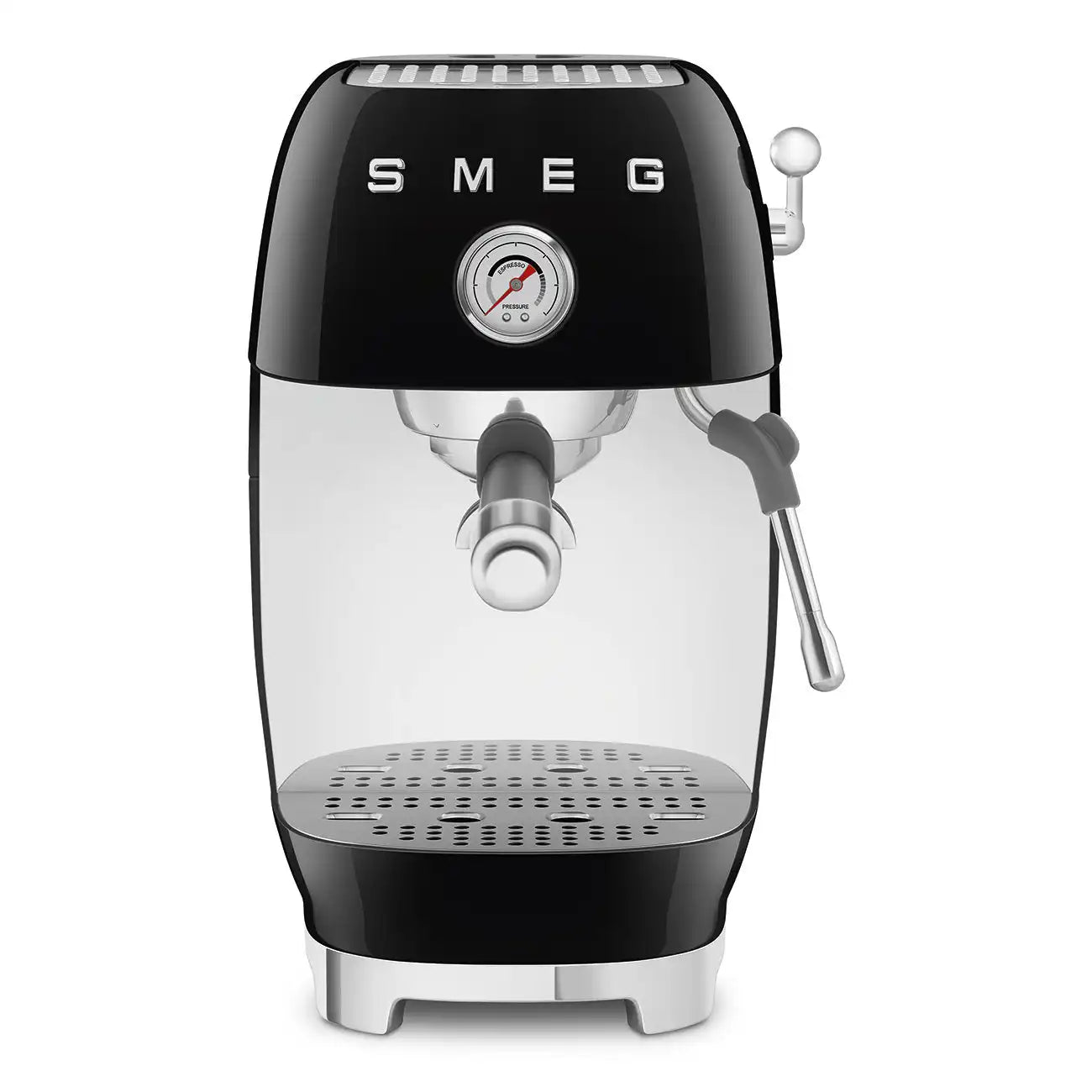 Manual Espresso & Cold Brew Coffee Machine – Retro-Style Black