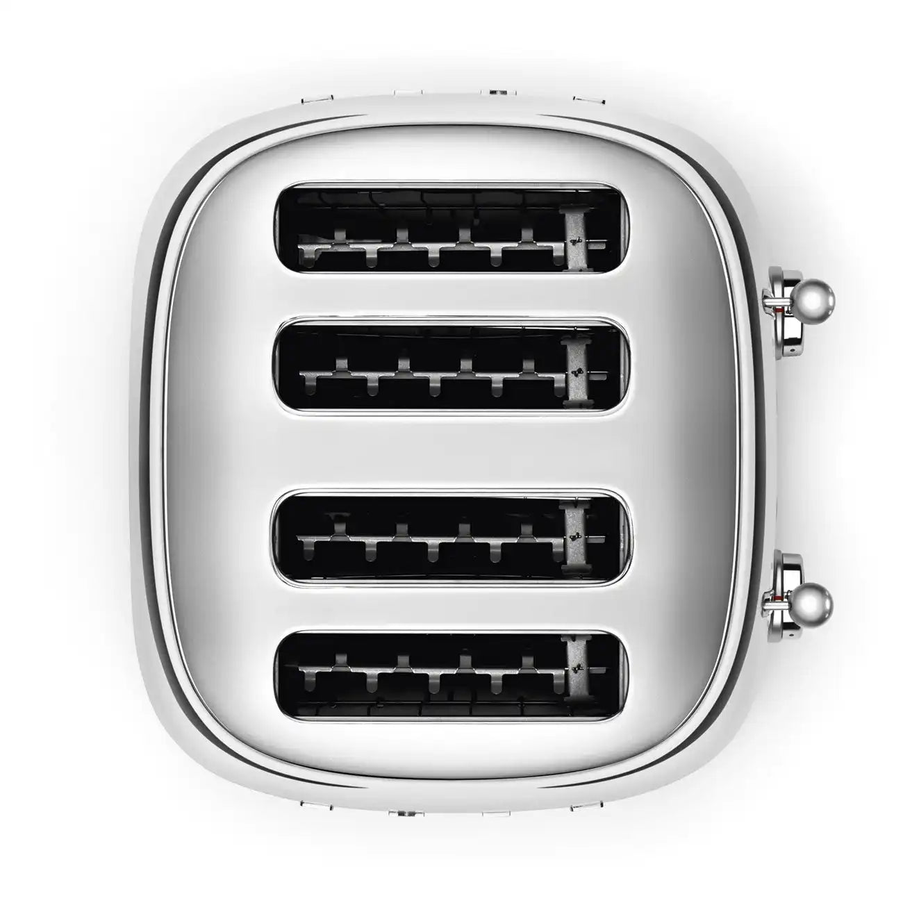 4-Slice Toaster - Retro-Style Stainless Steel