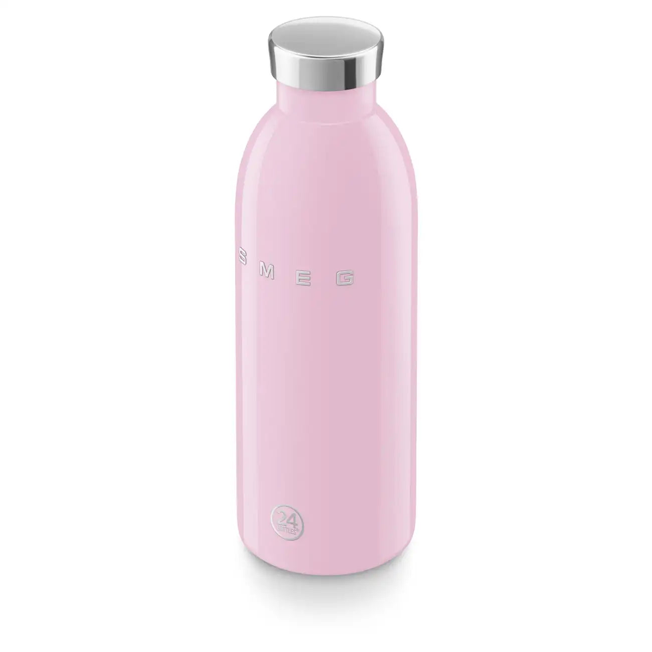 SMEG x 24Bottles® Insulated Stainless Steel Bottle (17 oz) - Pink