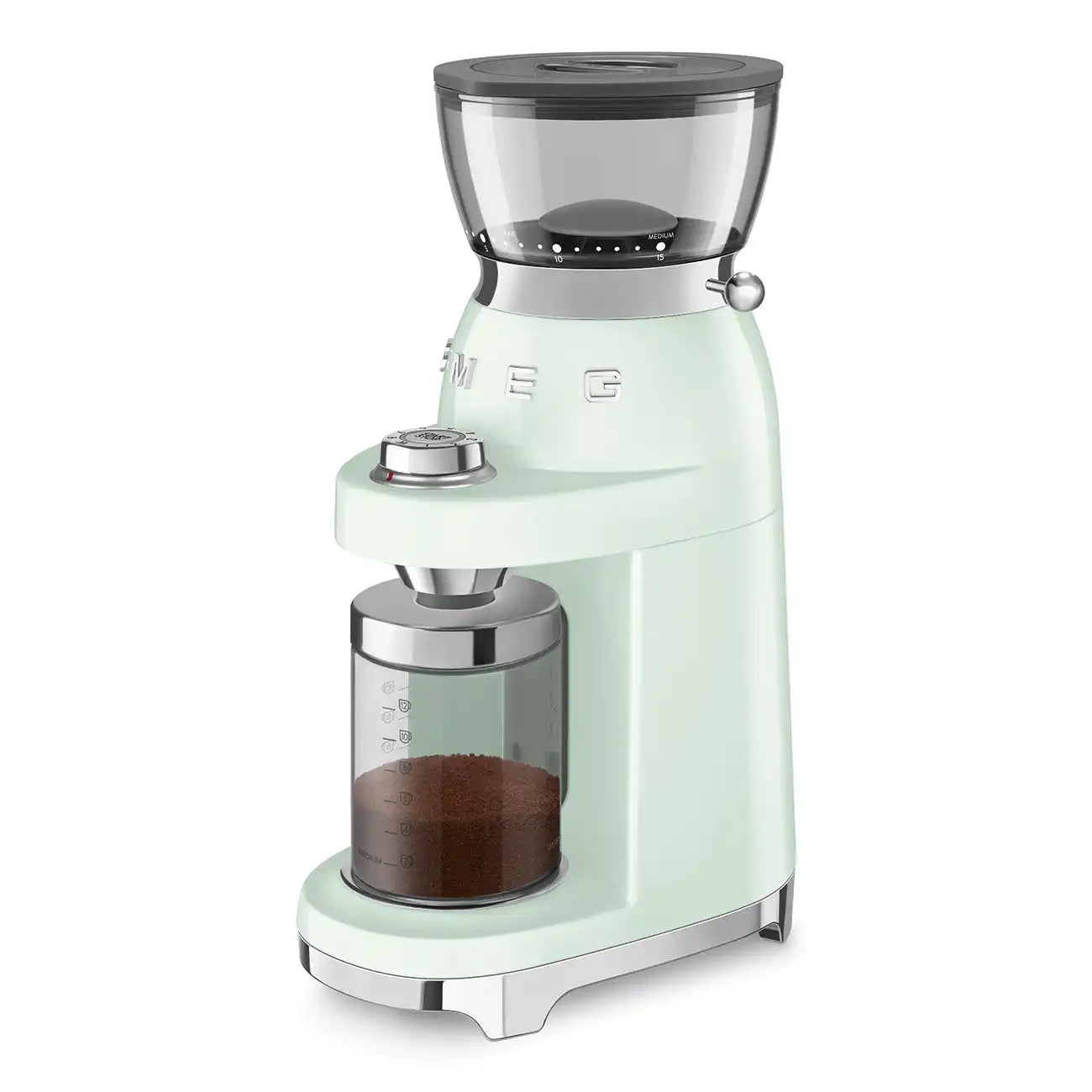 Multipurpose Conical Burr Coffee Grinder – Retro-Style Pastel Green