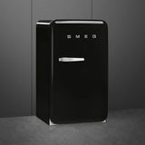 Retro-Style Refrigerator (4.3 cu ft, Right Hinge) - Black