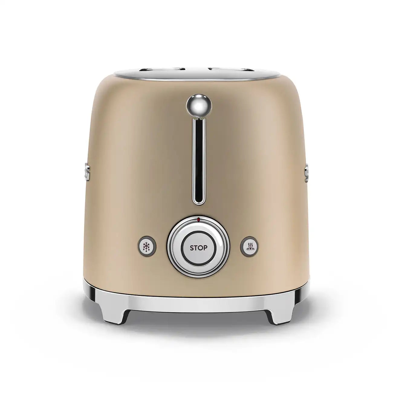 2-Slice Toaster - Retro-Style Champagne Matte