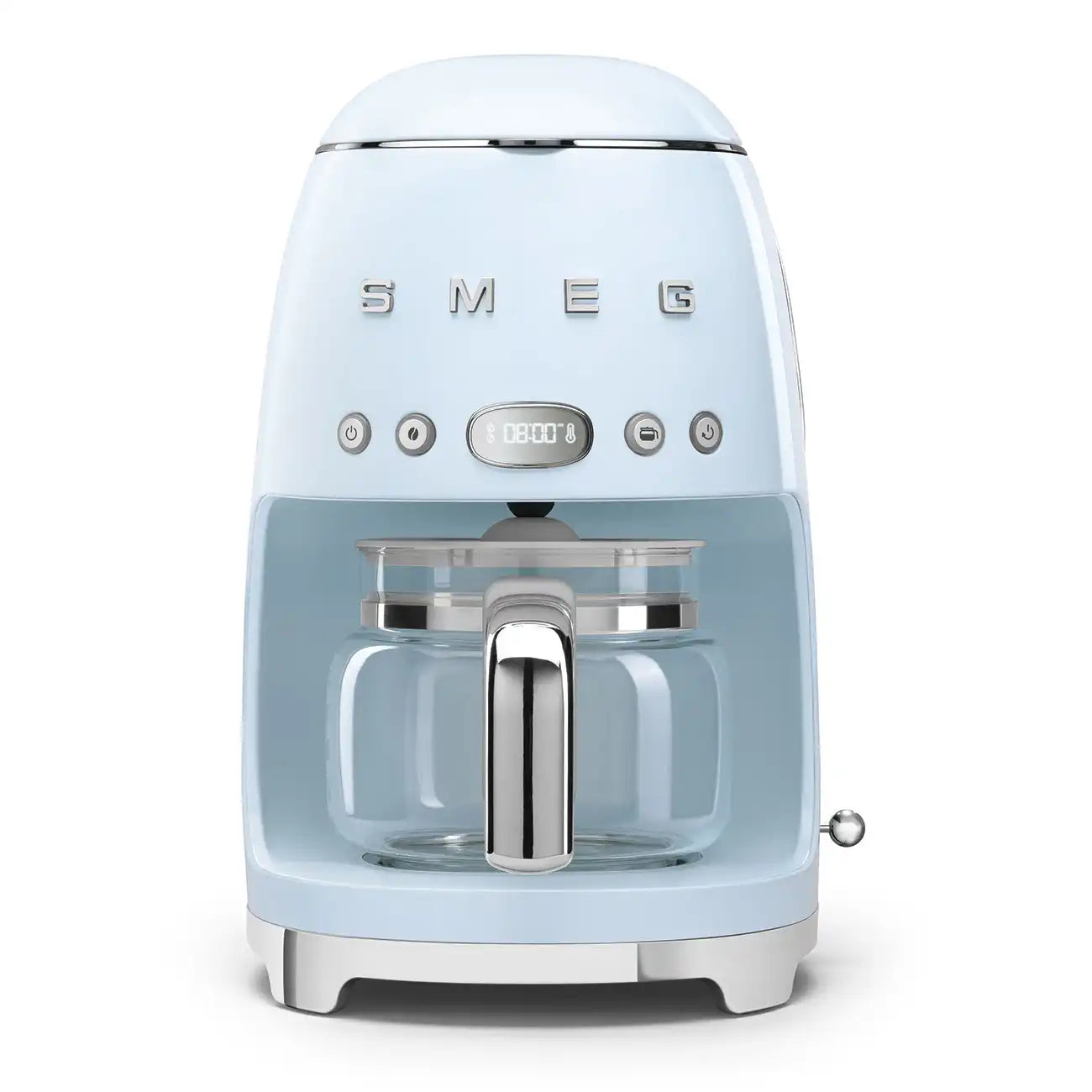 Retro-Style Drip Coffee Machine (10 Cups) - Pastel Blue