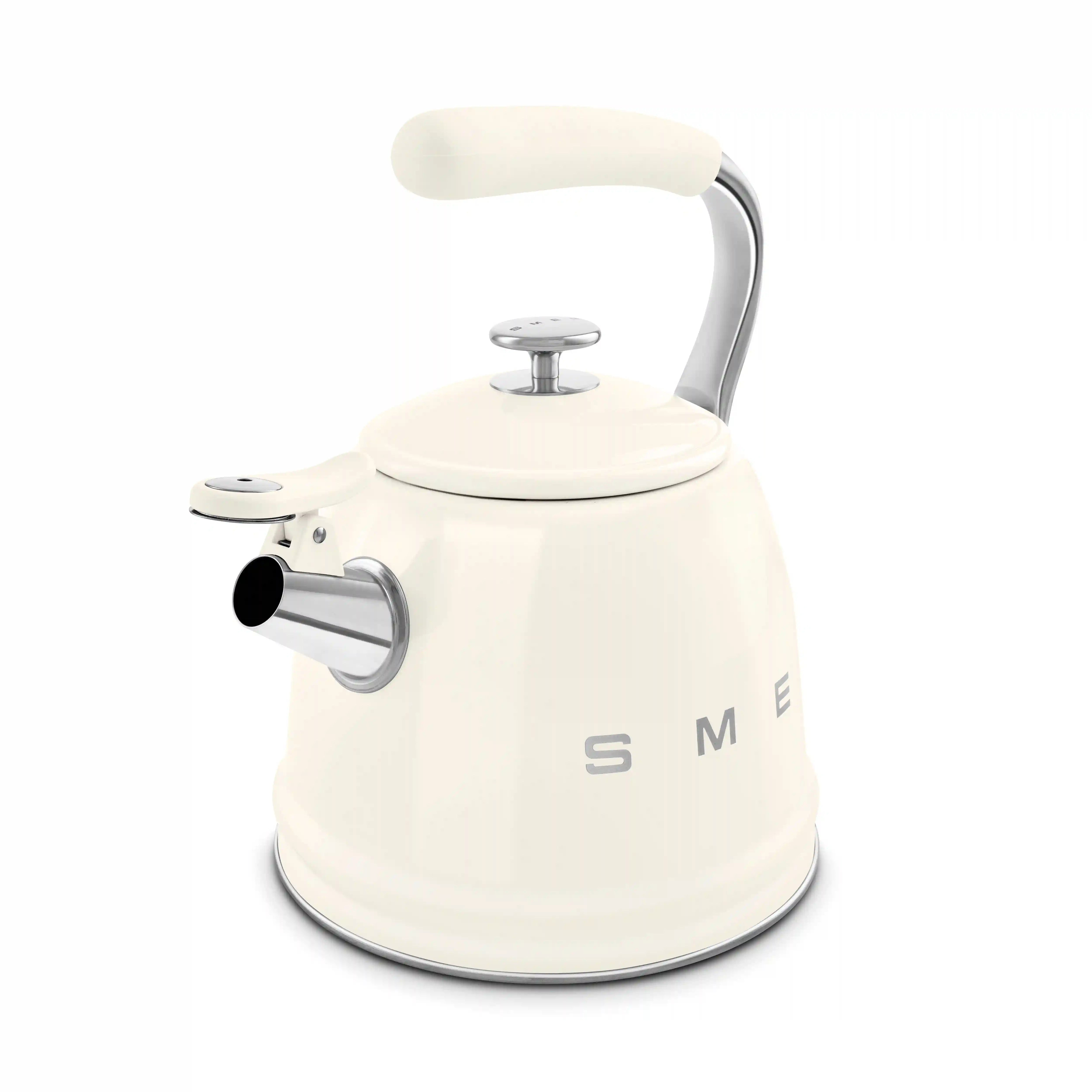Whistling Kettle (10 Cup) - Retro-Style Cream