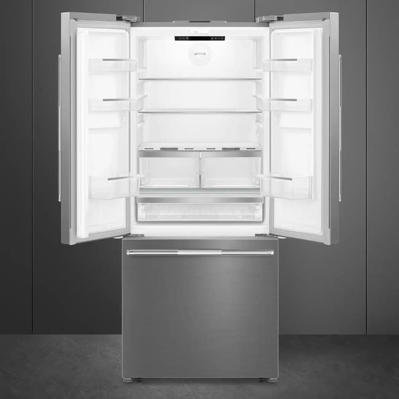 French Door Refrigerator (16 cu ft, 30", Freestanding) - Stainless Steel