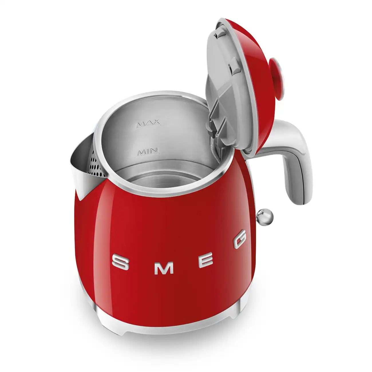 Mini Electric Kettle (3 Cups) - Retro-Style Red