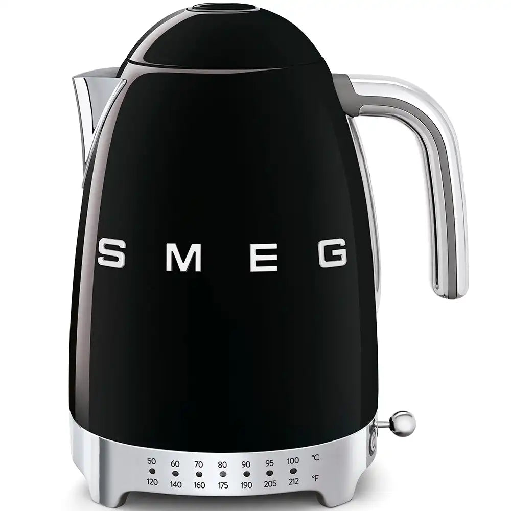 Retro-Style Electric Kettle (7 Cups) - Black