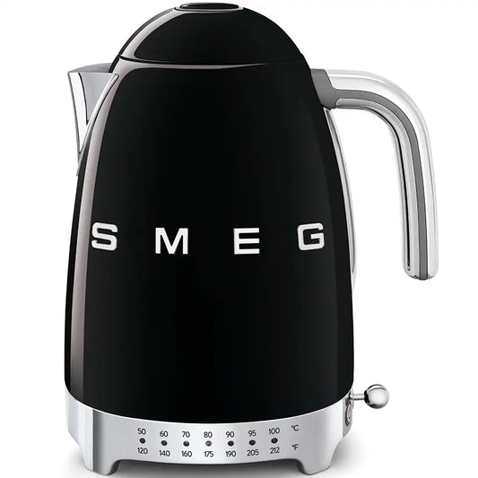 Retro-Style Electric Kettle (7 Cups) - Black
