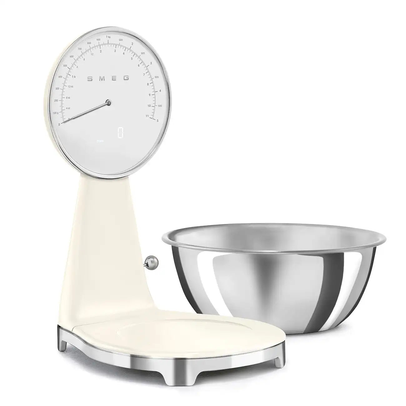 Retro-Style Kitchen Scale - Cream
