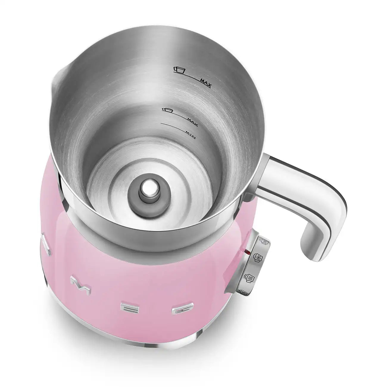 Retro-Style Milk Frother (20 oz) - Pink