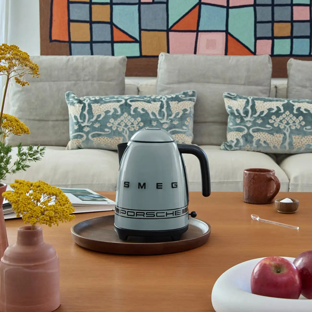 Porsche x SMEG Retro-Style Electric Kettle - Shade Green