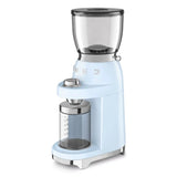 Conical Burr Coffee Grinder - Retro-Style Pastel Blue