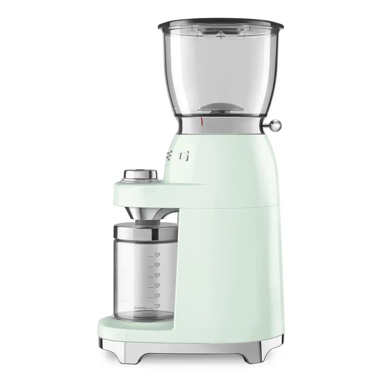 Conical Burr Coffee Grinder - Retro-Style Pastel Green