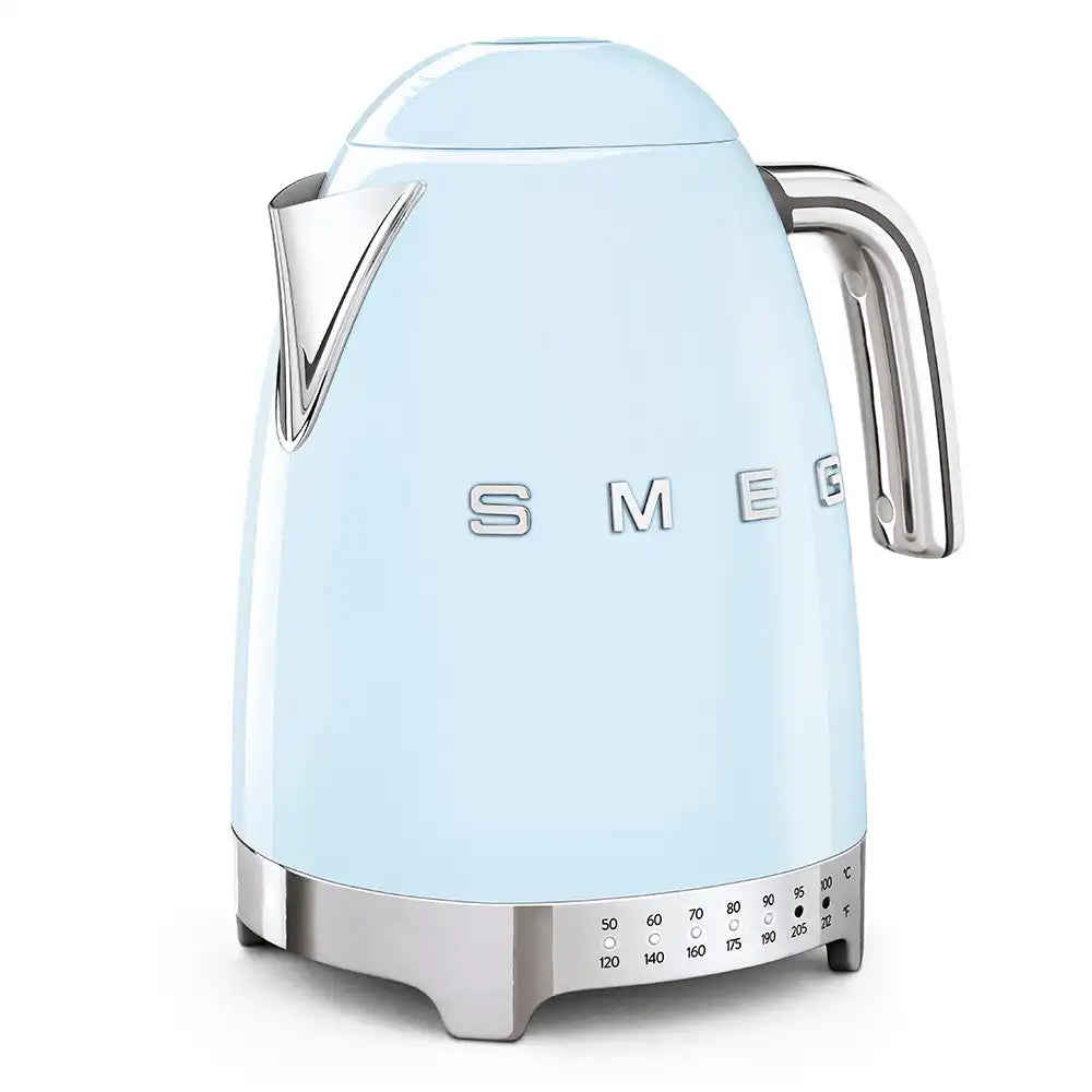 Retro-Style Electric Kettle (7 Cups) - Pastel Blue