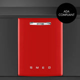 Retro-Style Built-In 24" FlexiDuo Dishwasher (ADA Compliant) - Red