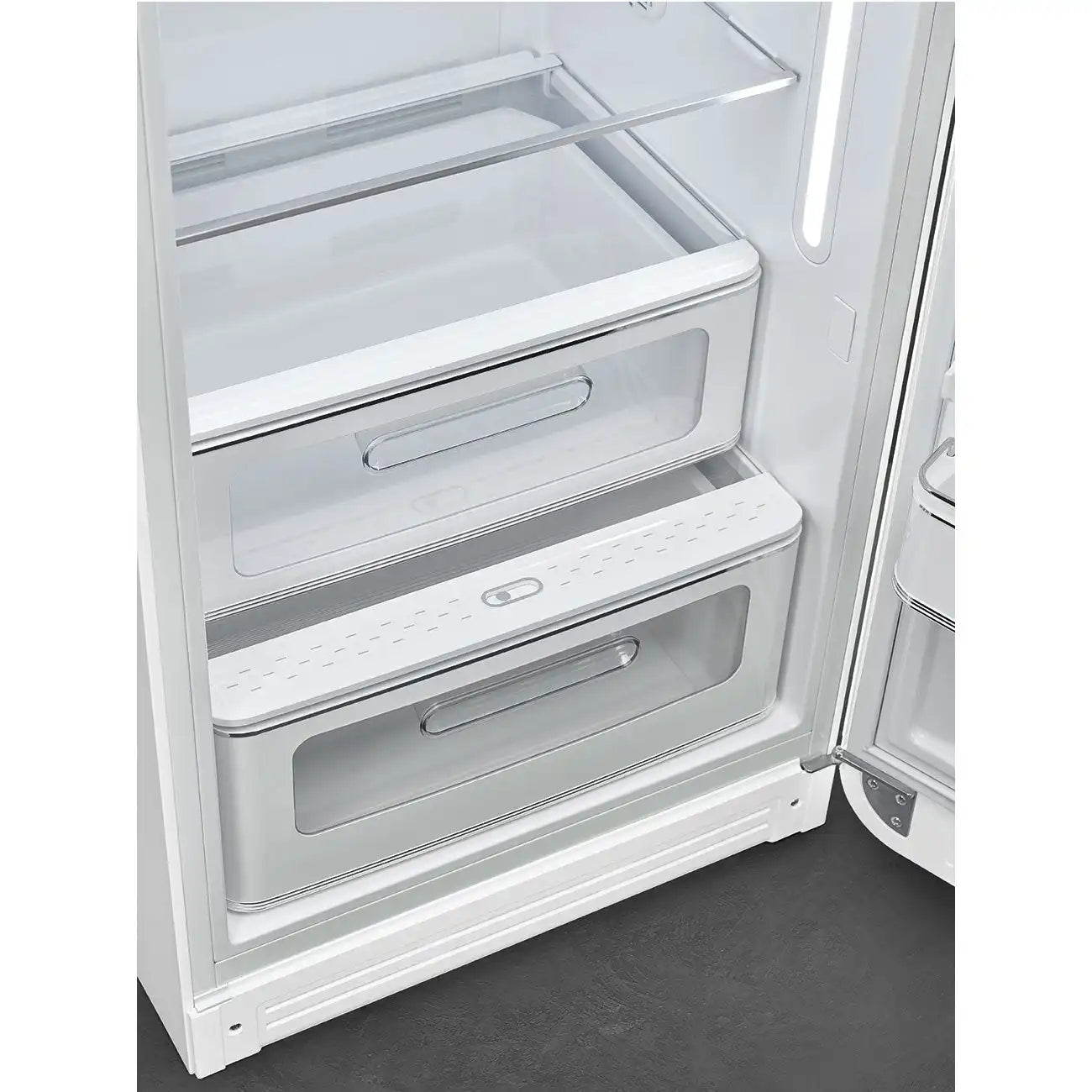 Retro-Style Refrigerator (9.5 cu ft, Right Hinge) - White Matte
